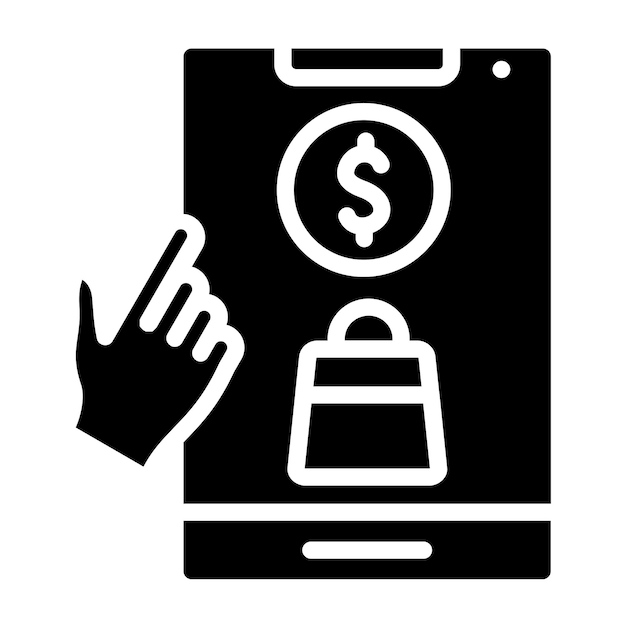 Wektorowy projekt Easy Shopping Icon Style