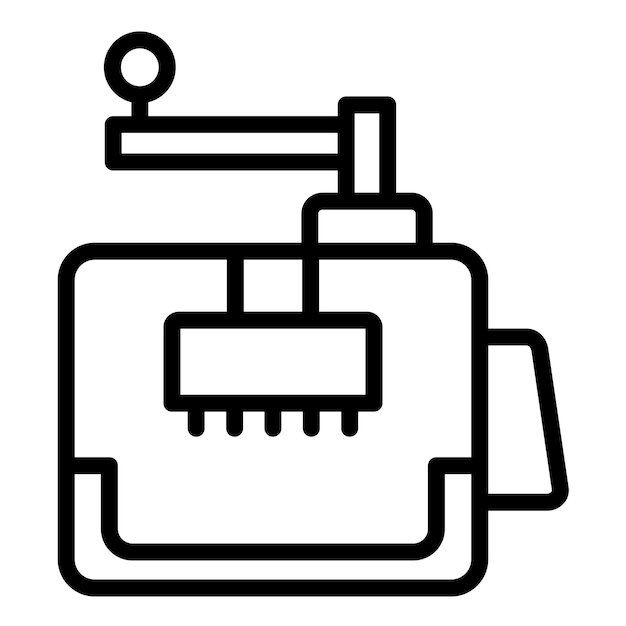 Wektorowy projekt elektrycznego cięcia sałaty Icon Style