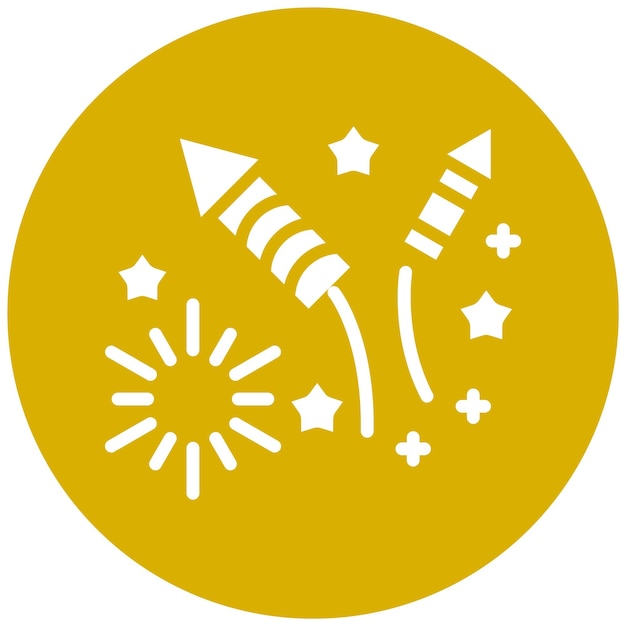 Wektorowy projekt Firecracker Icon Style