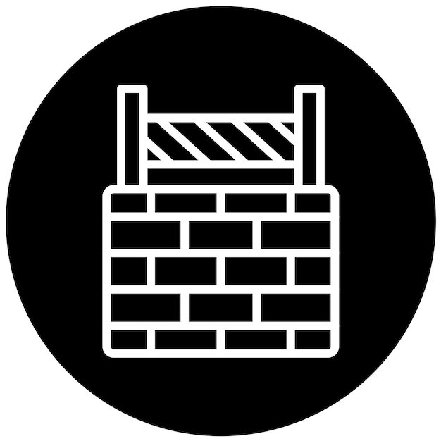 Wektorowy projekt FirewallBarrier Icon Style