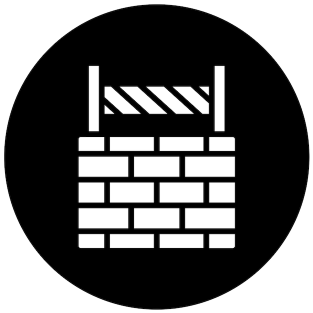 Wektorowy projekt FirewallBarrier Icon Style