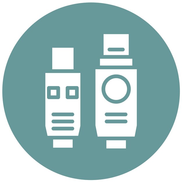 Wektorowy projekt Firewire Port Icon Style