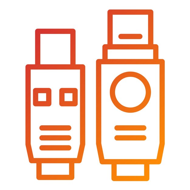 Wektorowy projekt Firewire Port Icon Style