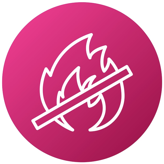 Wektorowy projekt FlameRetardant Icon Style