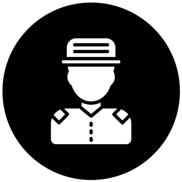 Wektorowy projekt Forest Ranger Icon Style