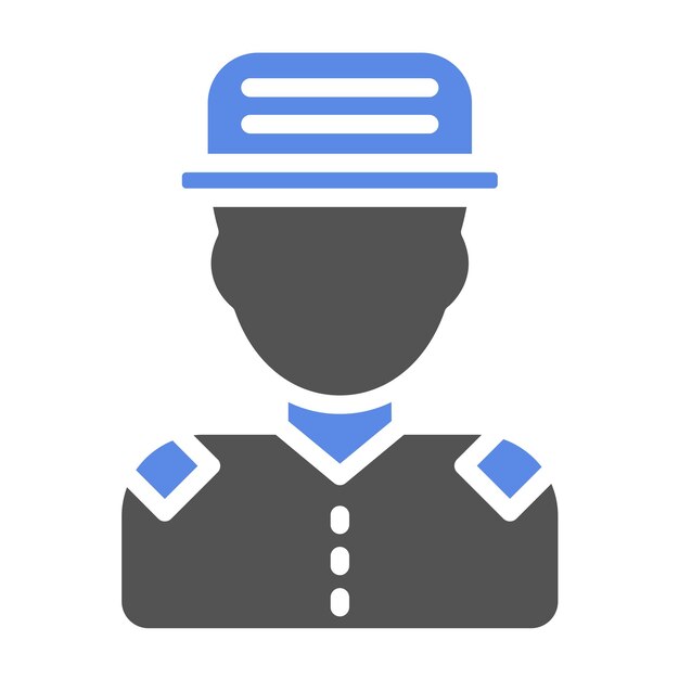Wektorowy projekt Forest Ranger Icon Style