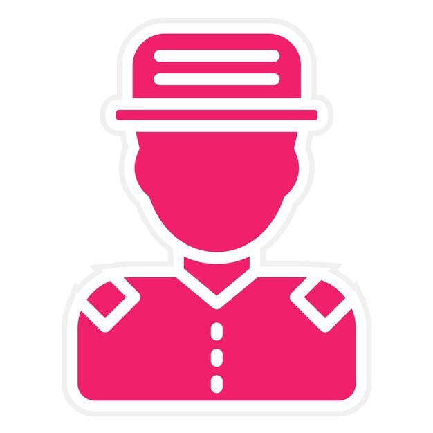 Wektorowy projekt Forest Ranger Icon Style