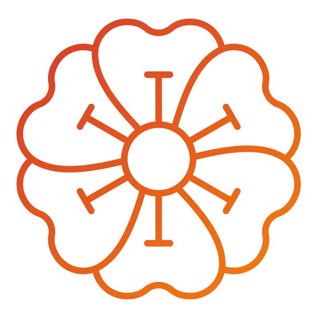 Wektorowy projekt Geranium Icon Style