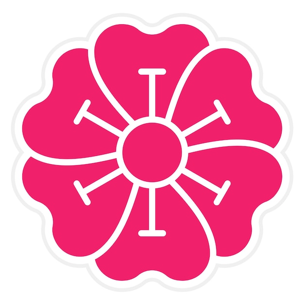 Wektorowy projekt Geranium Icon Style