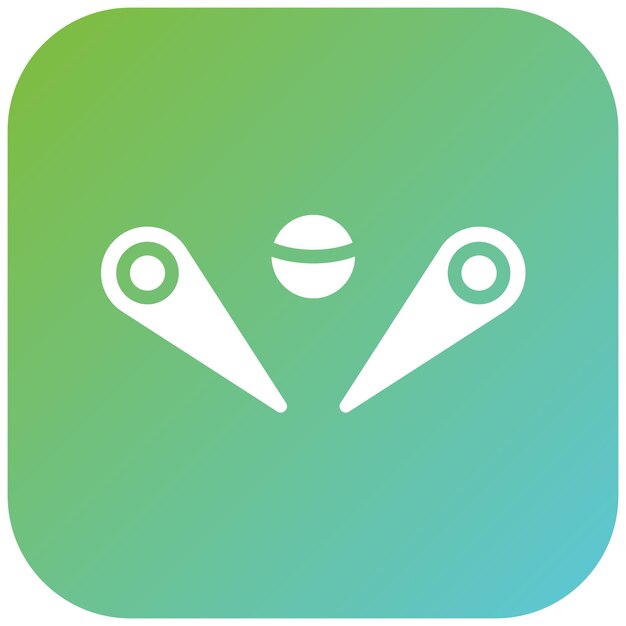 Wektorowy projekt gier pinballowych Icon Style
