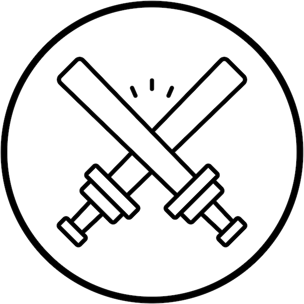 Wektorowy projekt Glow Sticks Icon Style