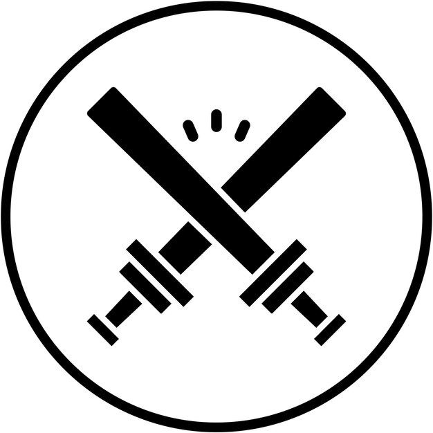 Wektorowy projekt Glow Sticks Icon Style