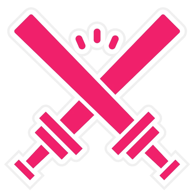 Wektorowy projekt Glow Sticks Icon Style