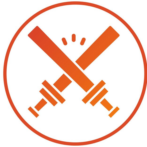 Wektorowy projekt Glow Sticks Icon Style