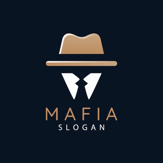 Plik wektorowy wektorowy projekt graficzny mafia logo design