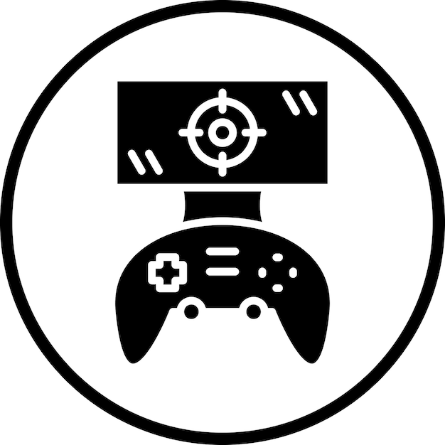 Wektorowy projekt gry Hud Icon Style