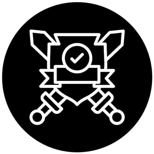 Plik wektorowy wektorowy projekt guardian mark icon style