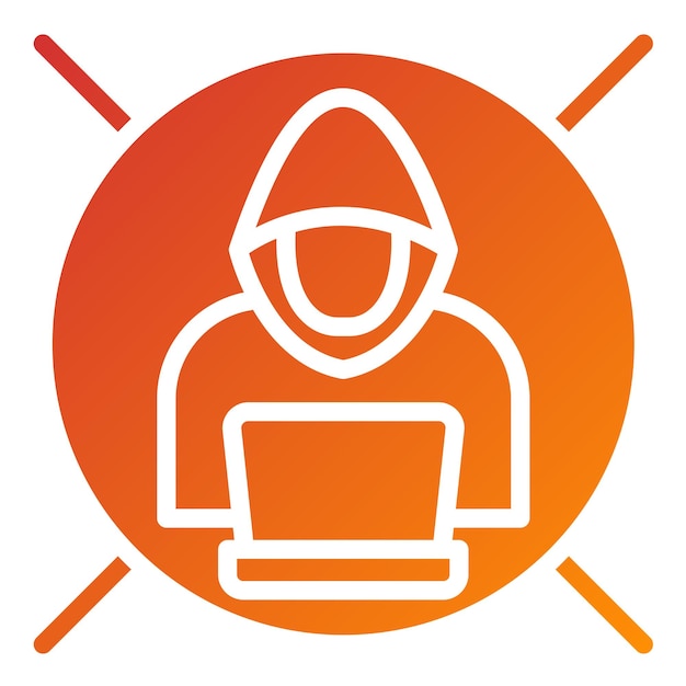 Wektorowy projekt Hack Blocker Icon Style