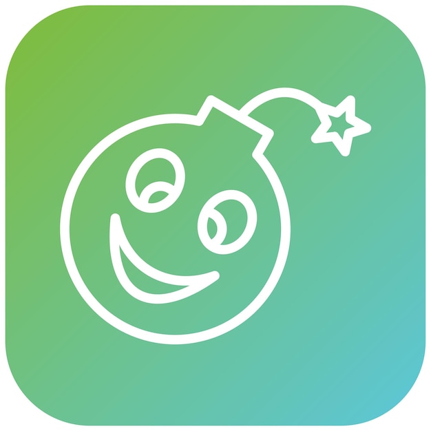 Wektorowy projekt Happy Blast Icon Style