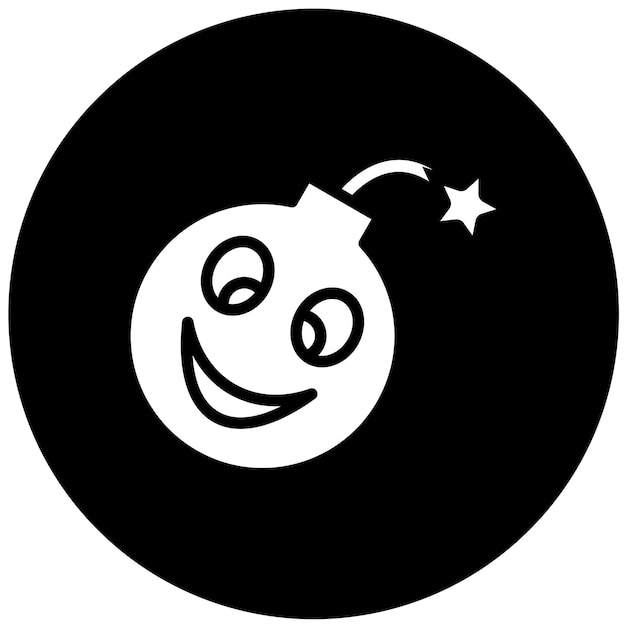 Wektorowy projekt Happy Blast Icon Style