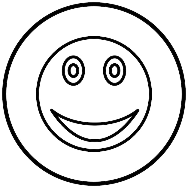 Wektorowy projekt Happy Icon Style