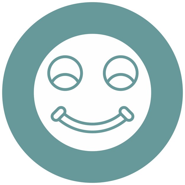 Wektorowy projekt Happy Icon Style