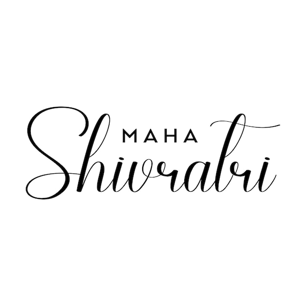 Plik wektorowy wektorowy projekt happy maha shivratri