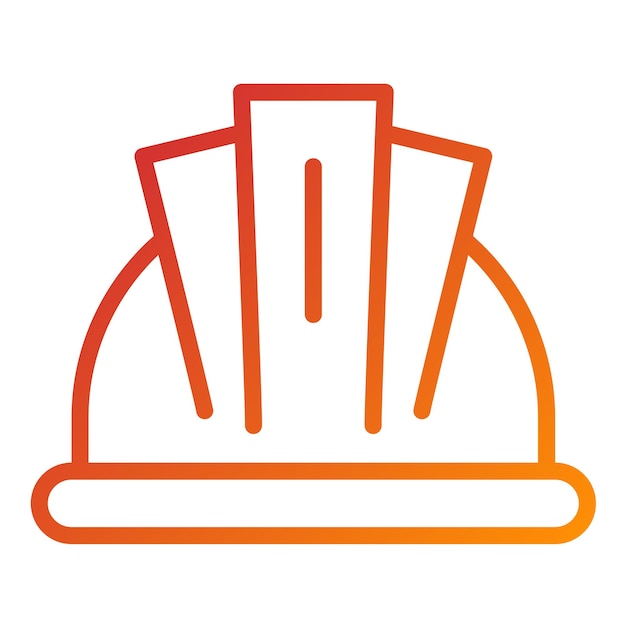 Wektorowy projekt Hardhat Icon Style