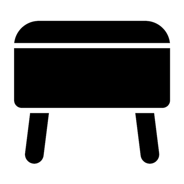 Wektorowy projekt Hassock Icon Style