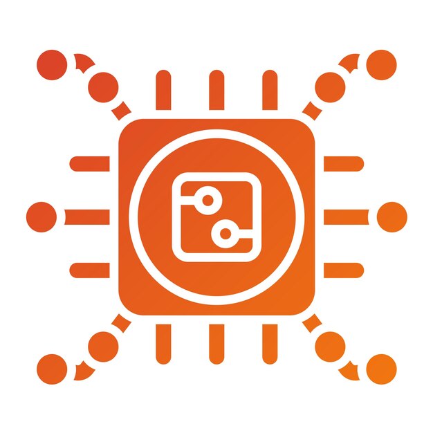 Wektorowy projekt High Tech Icon Style