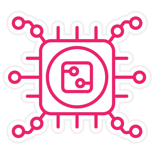 Wektorowy projekt High Tech Icon Style
