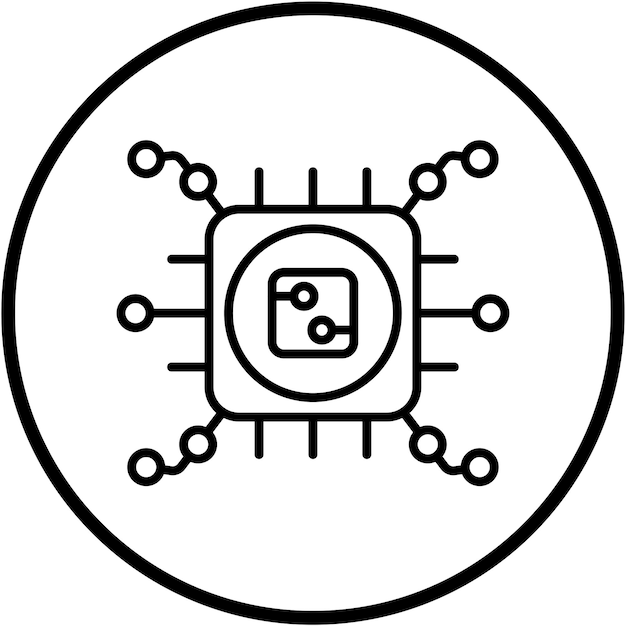 Wektorowy projekt High Tech Icon Style