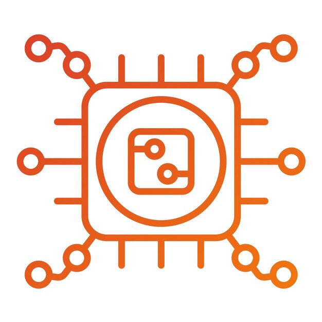 Wektorowy projekt High Tech Icon Style