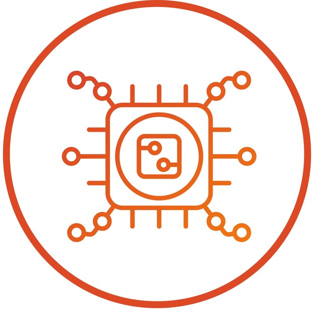 Wektorowy projekt High Tech Icon Style