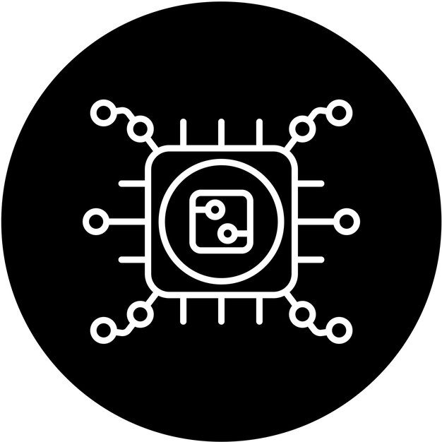 Wektorowy projekt High Tech Icon Style