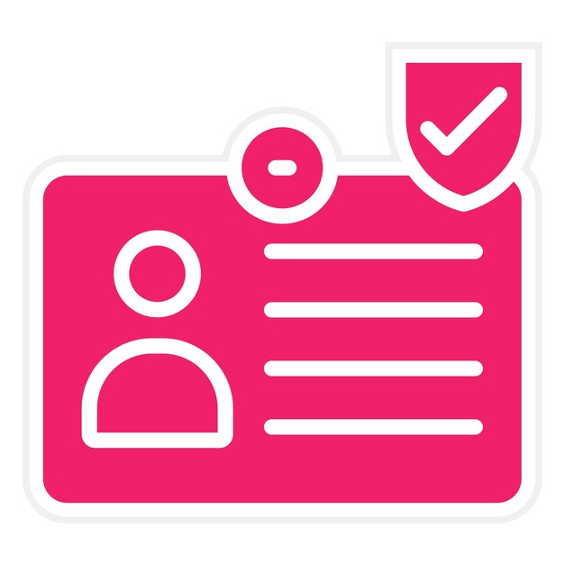 Wektorowy projekt IdentityGuardian Icon Style