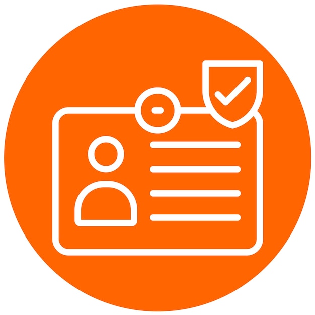 Wektorowy projekt IdentityGuardian Icon Style