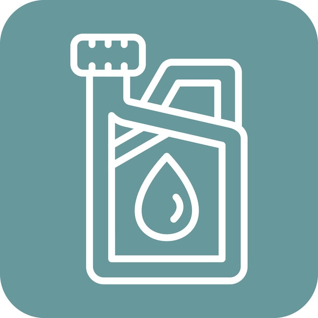 Wektorowy projekt Jerrycan Icon Style