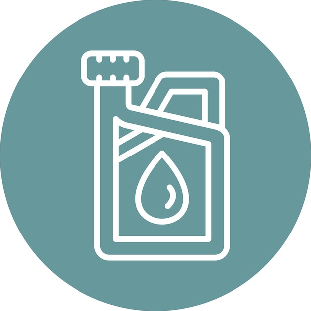Wektorowy projekt Jerrycan Icon Style