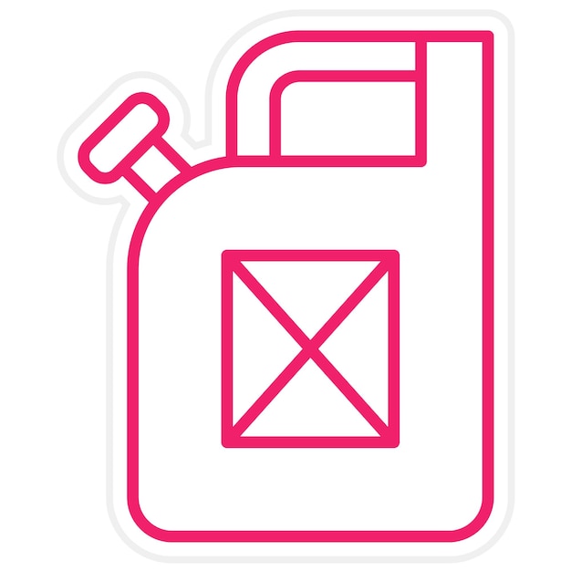 Wektorowy projekt Jerrycan Icon Style