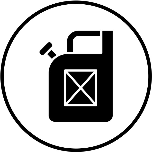 Wektorowy projekt Jerrycan Icon Style