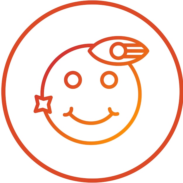Wektorowy projekt Jolly Flicker Icon Style
