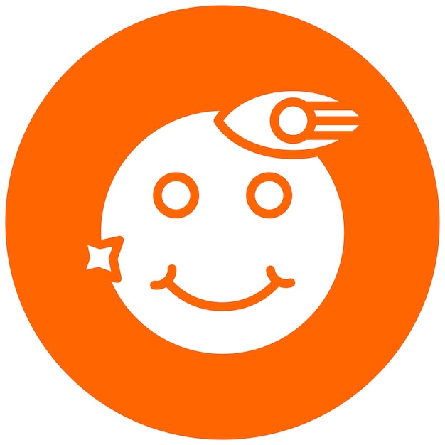 Wektorowy projekt Jolly Flicker Icon Style