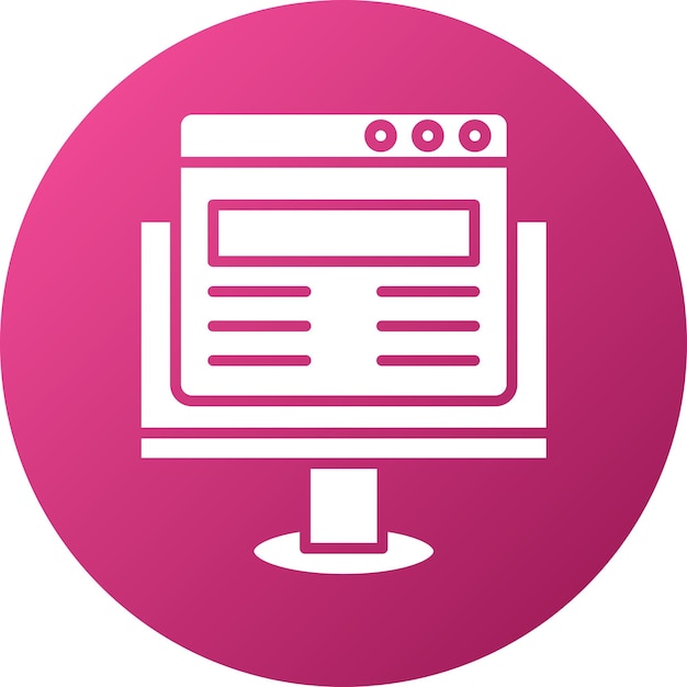 Wektorowy projekt komputerowy Web Icon Style