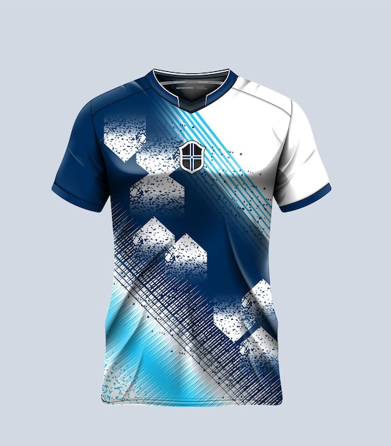 Plik wektorowy wektorowy projekt koszulki piłkarskiej dla sublimacji sportowej koszulki