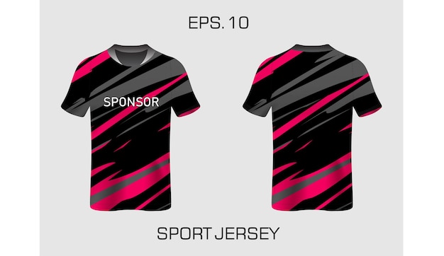 Wektorowy projekt koszulki sportowej