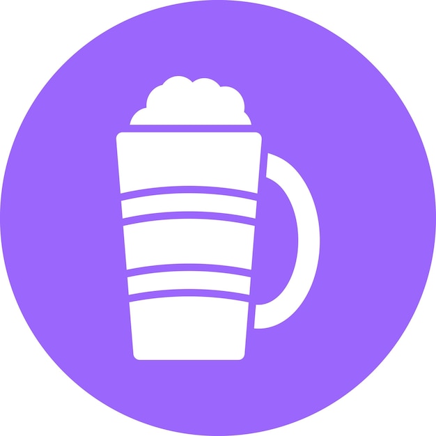 Wektorowy projekt Latte Macchiato Icon Style