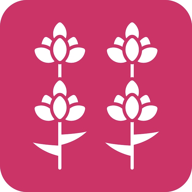 Wektorowy projekt Lavender Icon Style