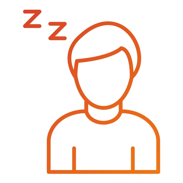 Wektorowy projekt Lazy Icon Style