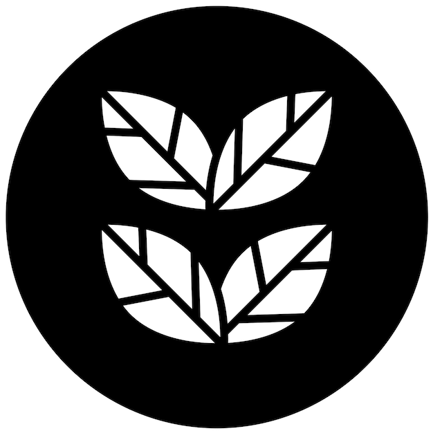 Wektorowy projekt Leafy Goodness Icon Style
